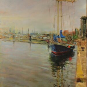 by the quay