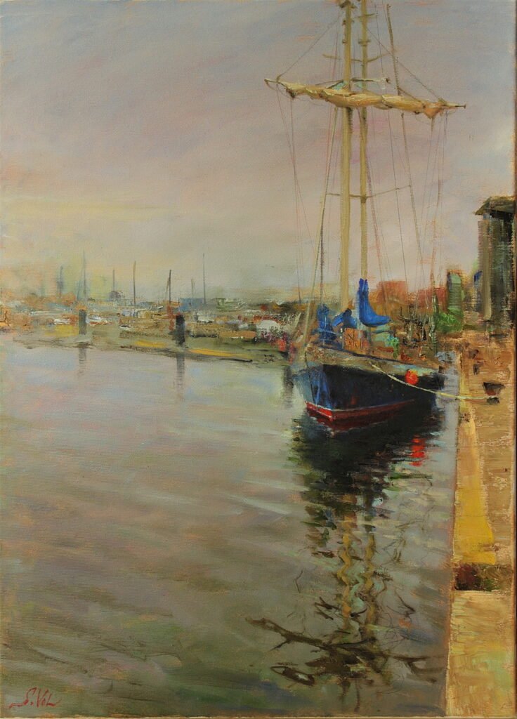 by the quay